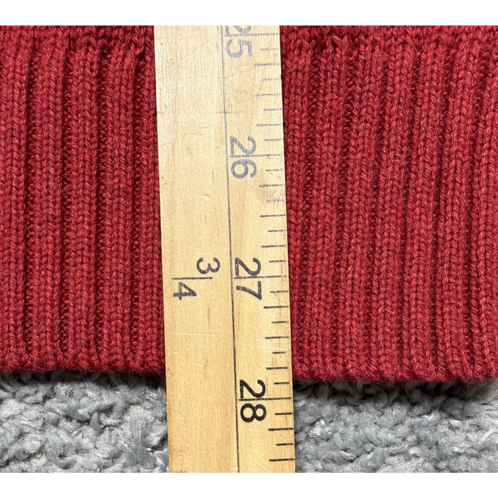 New St Johns Bay Men's Sweater M Rumba Red Crewneck Legacy Cotton Pullover