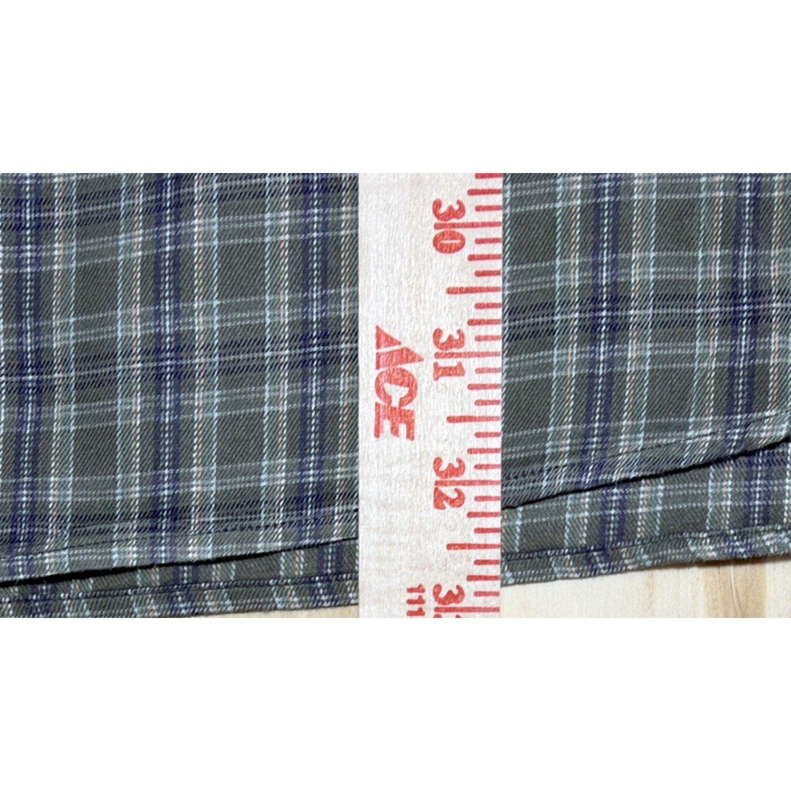 Vtg Polo Ralph Lauren McMeel Shirt Mens L Green Plaid Short Sleeve Cotton