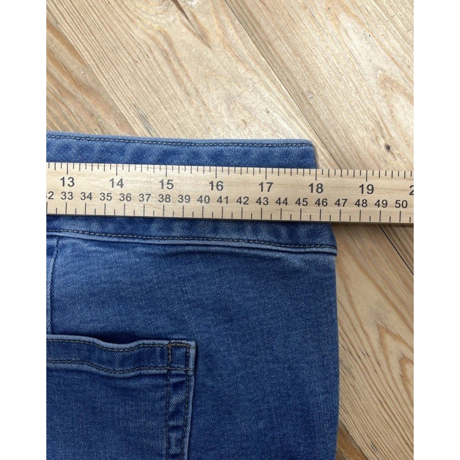 Torrid Wide Leg Jeans Women Size 14 Blue Crop High Rise Vintage Stretch Denim