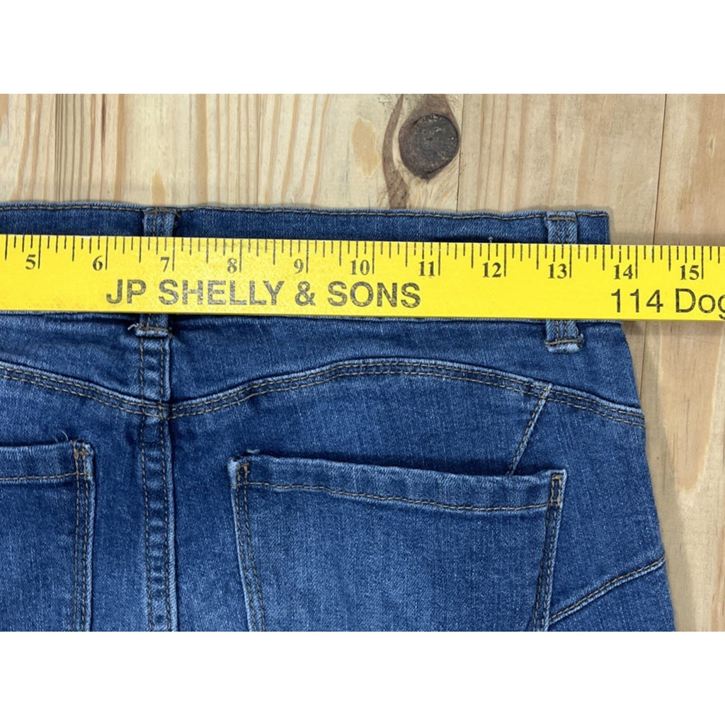 Juicy Couture Skinny Jeans Womens Sz 2 Stretch Distressed Blue Denim