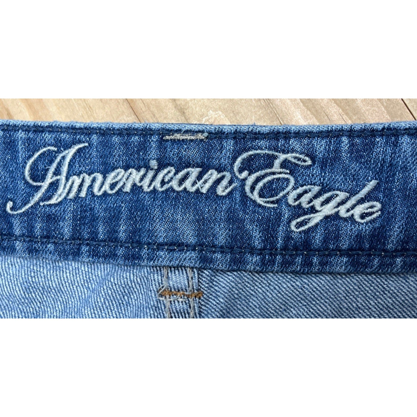 American Eagle Favorite Boyfriend Womens 4S Blue Jeans Bootcut Low Rise