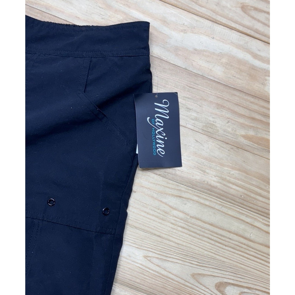 Maxine Of Hollywood, Women’s 7" Black Swim Shorts Sz 18 NWT