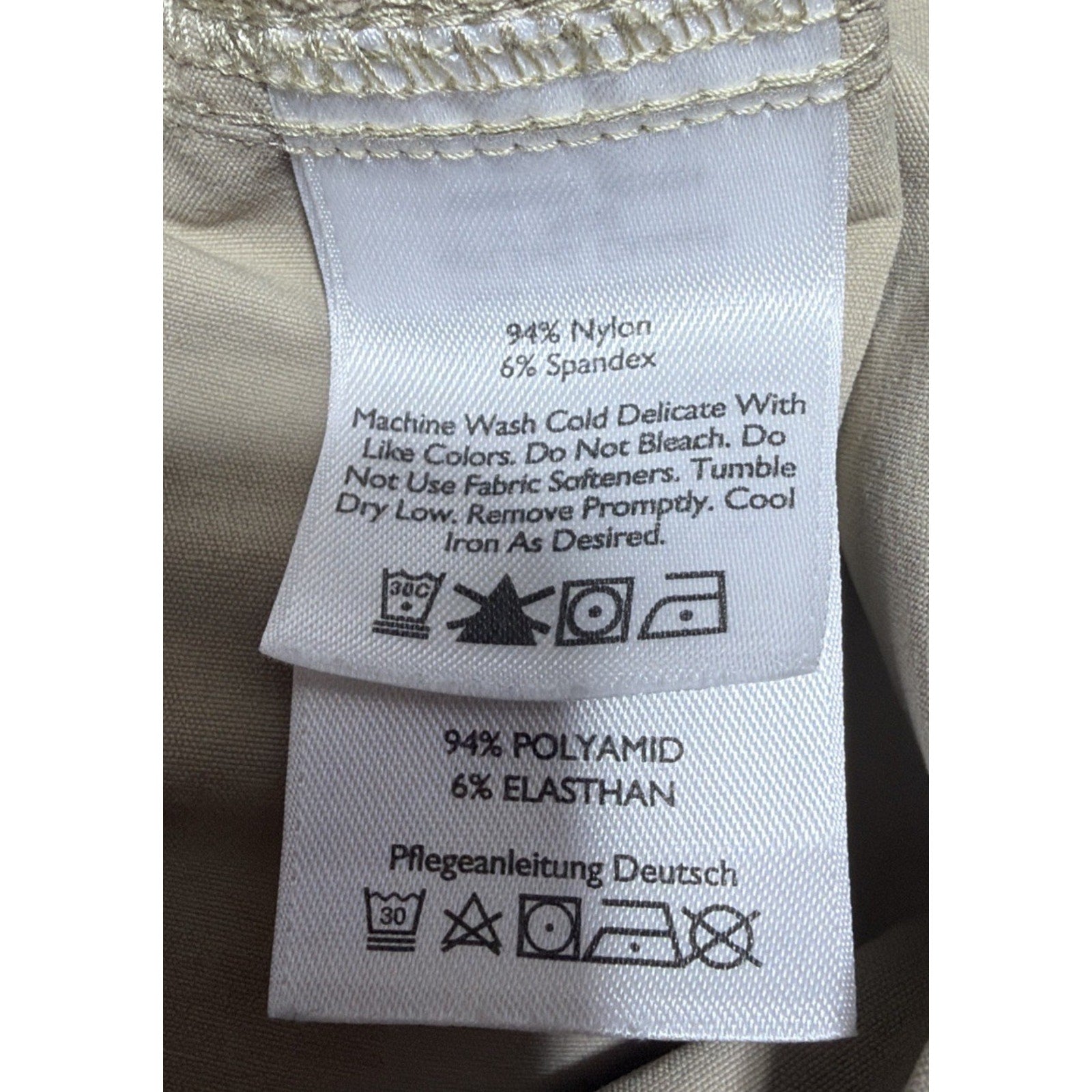 Eddie Bauer Travex Pants Mens 36x32 Khaki Stretch Travel Hiking Outdoor Zip