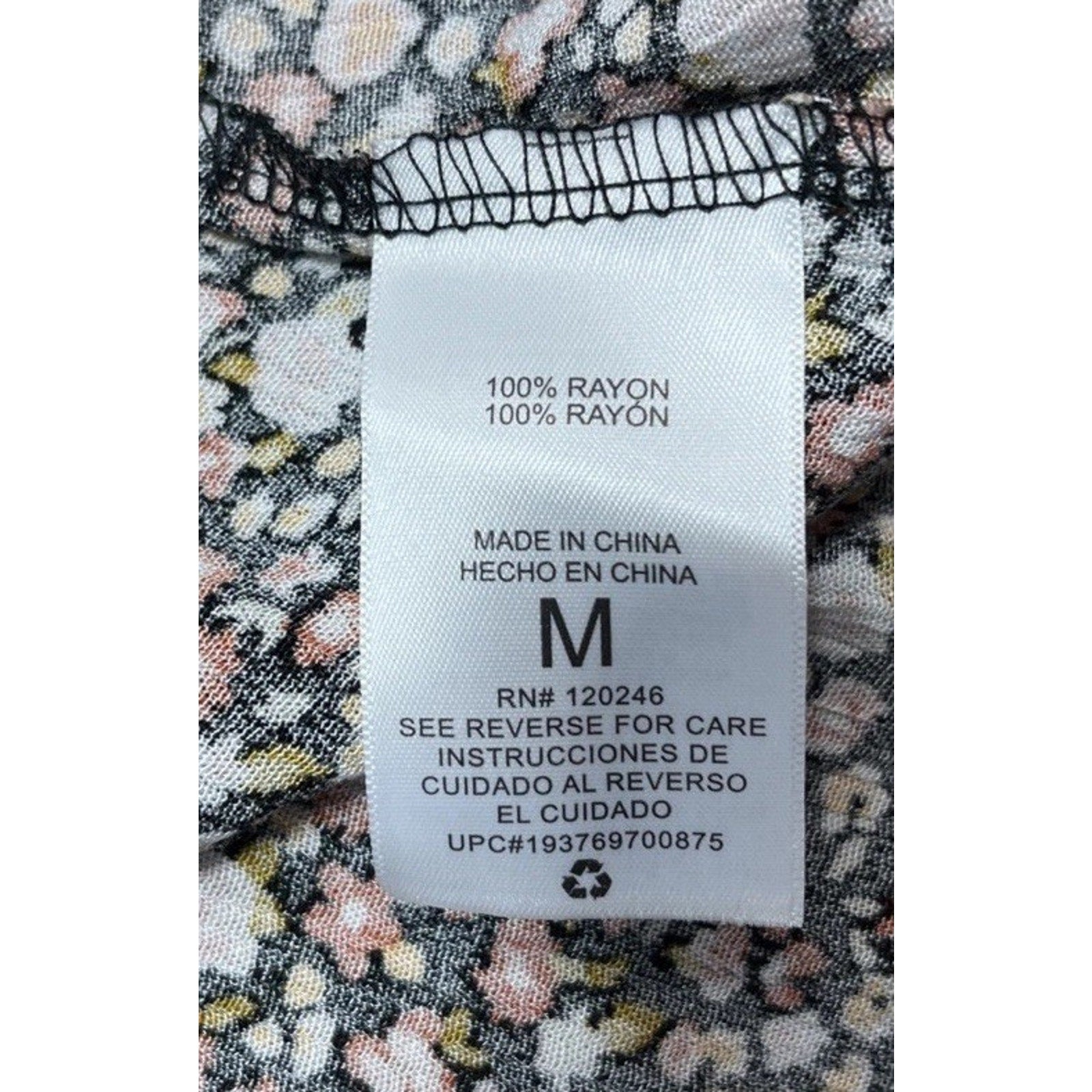 Wallflower Button Front Floral Mini Dress Size Medium