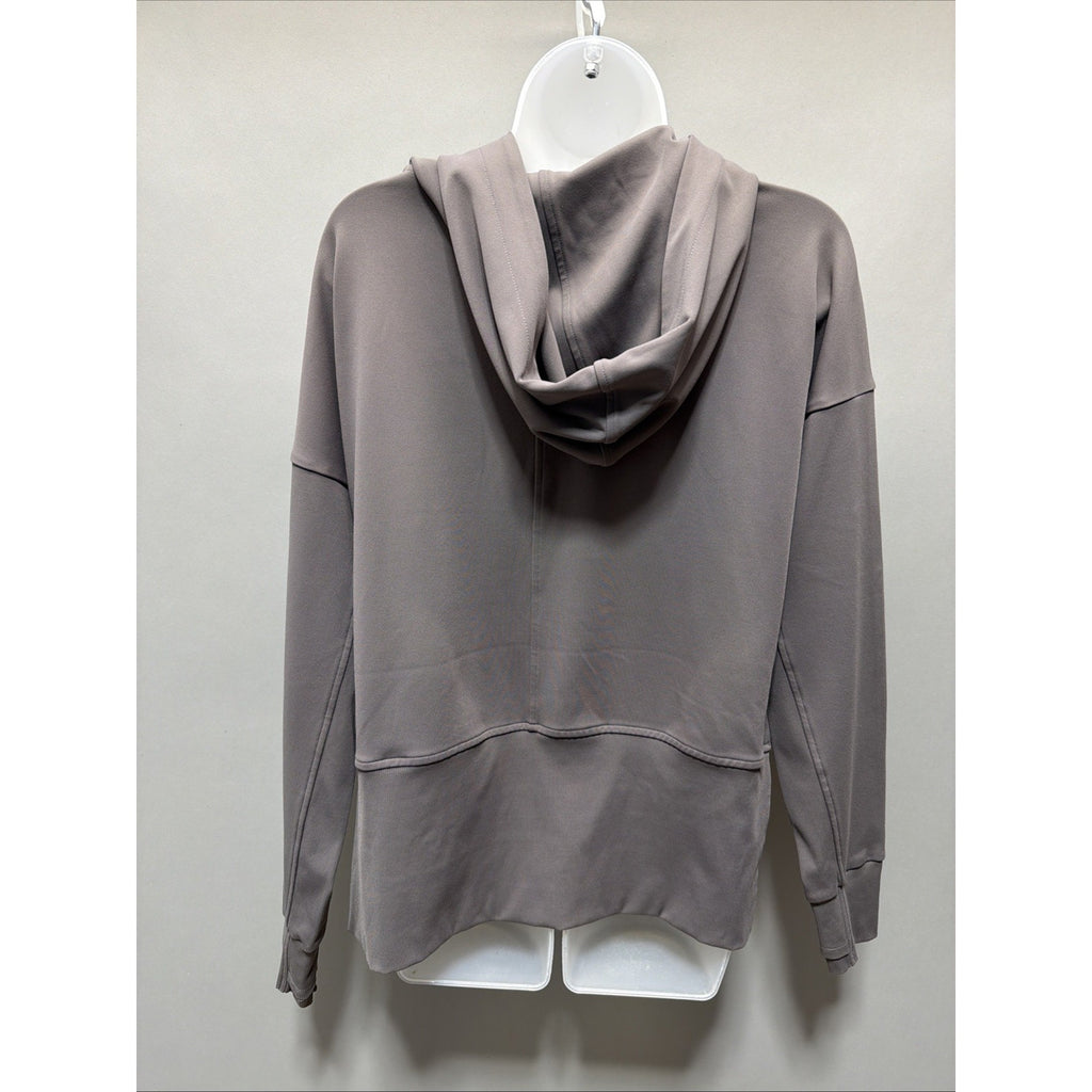 Athleta Relaxed Fit Mission Hoodie Sweatshirt Pullover Small Shale Brown