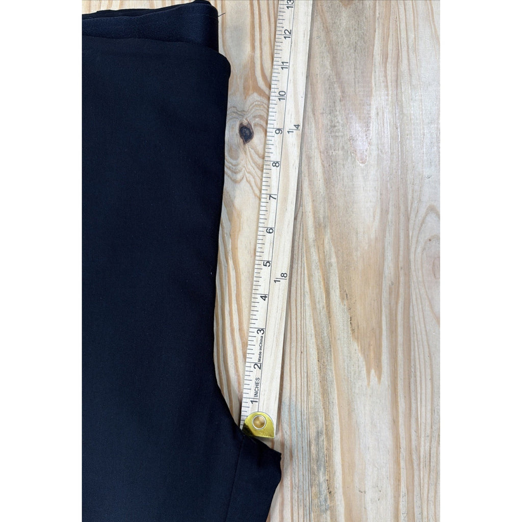 CHICO'S 1 / Size 8 Chino style Pull On Wide Leg Dress Career Pants in Black
