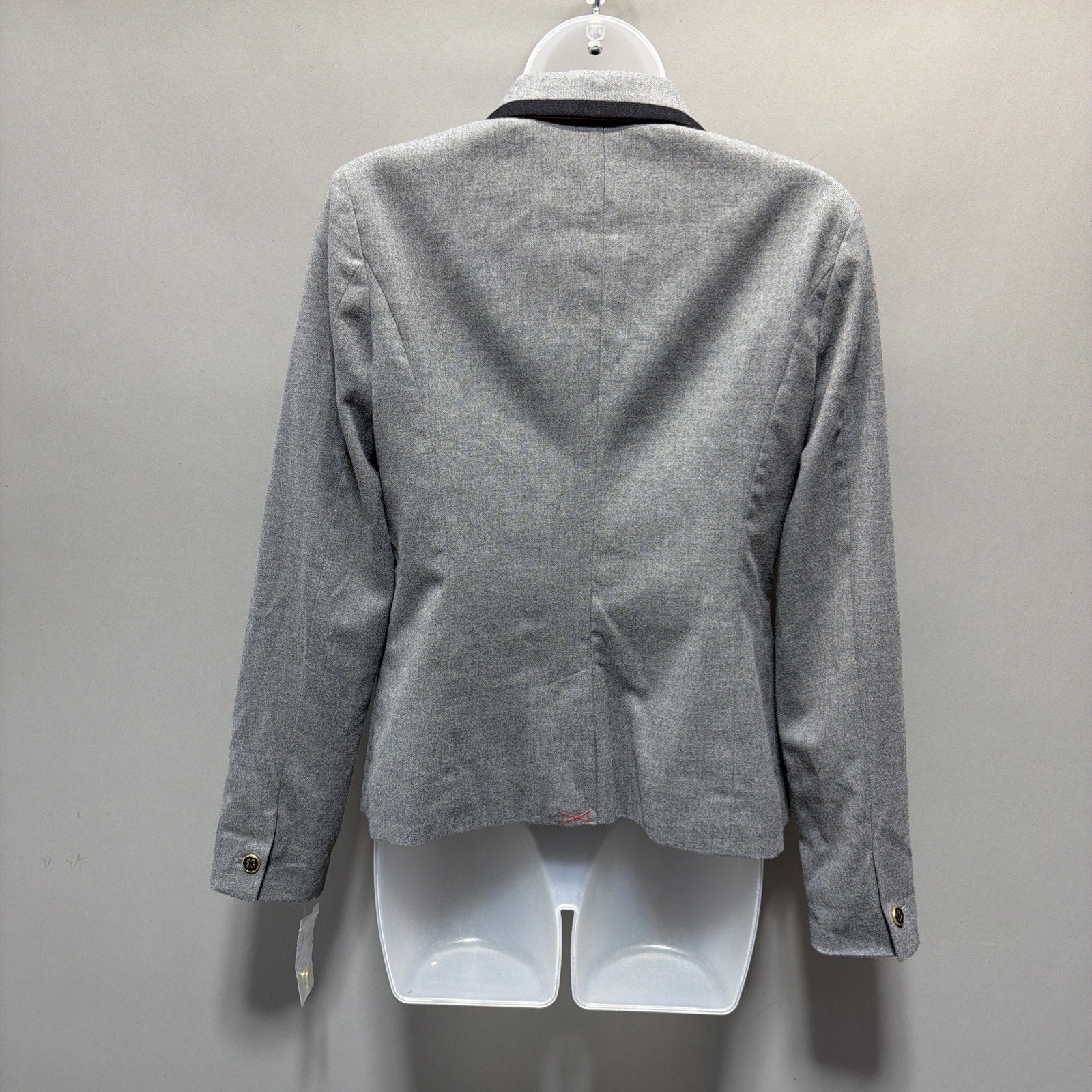MERONA Blazer 6 Womens Gray Single Button Wool Blend NWT
