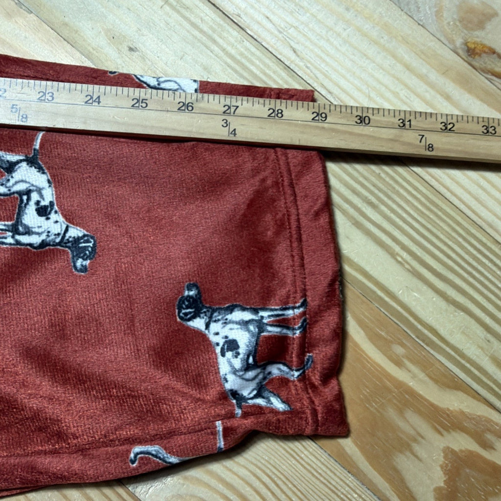 IZOD Men's Red Pointer Dog Print Knit Sleep Pajama Pant NWT Size Medium