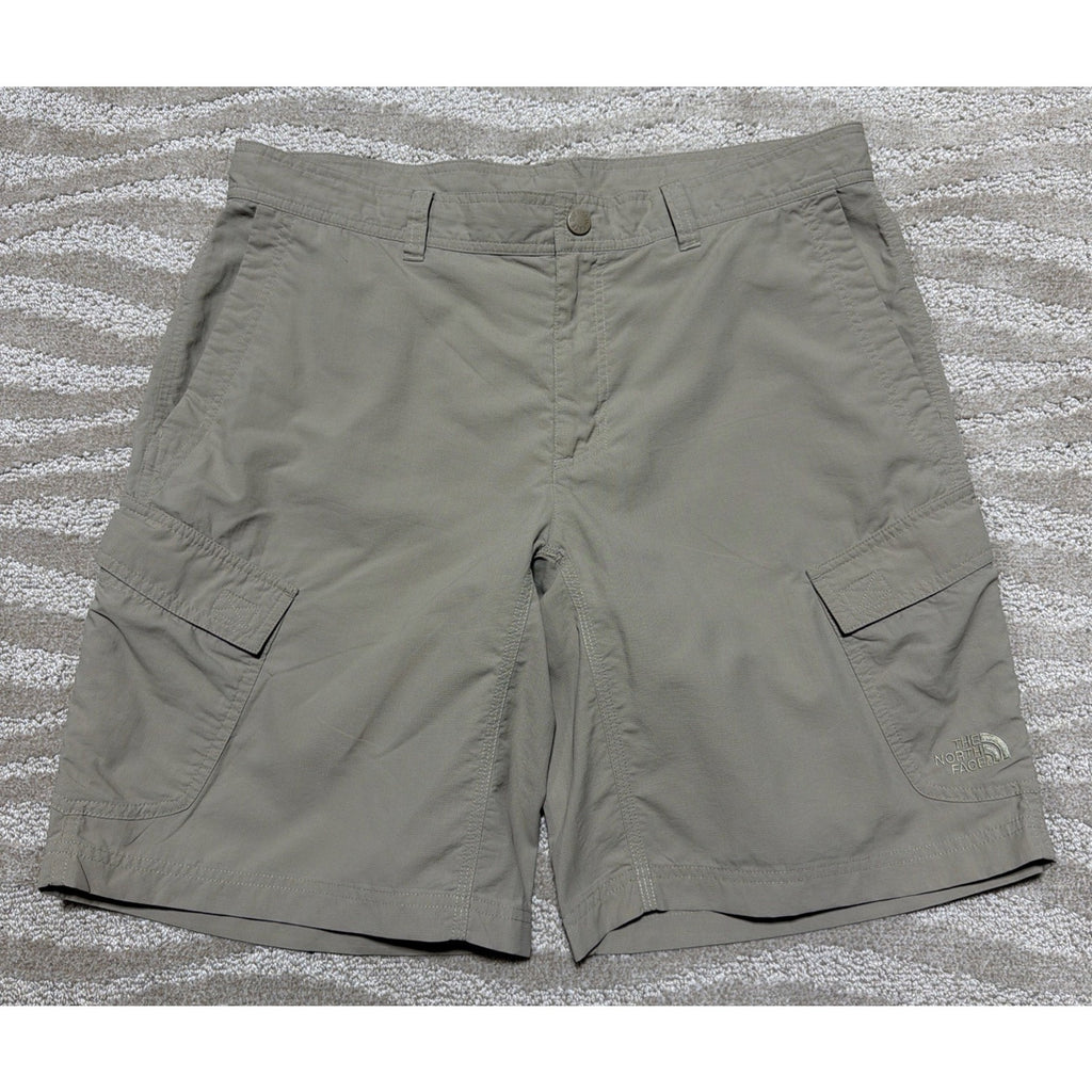 THE NORTH FACE Men's Horizon Nylon Cargo Utility Hiking Shorts Beige Size 36