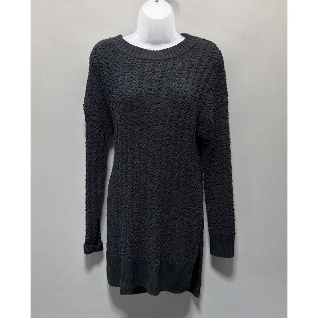 Zenana Premium Ladies Size M Black Long Sleeved Tunic Sweater NWT Minimalist
