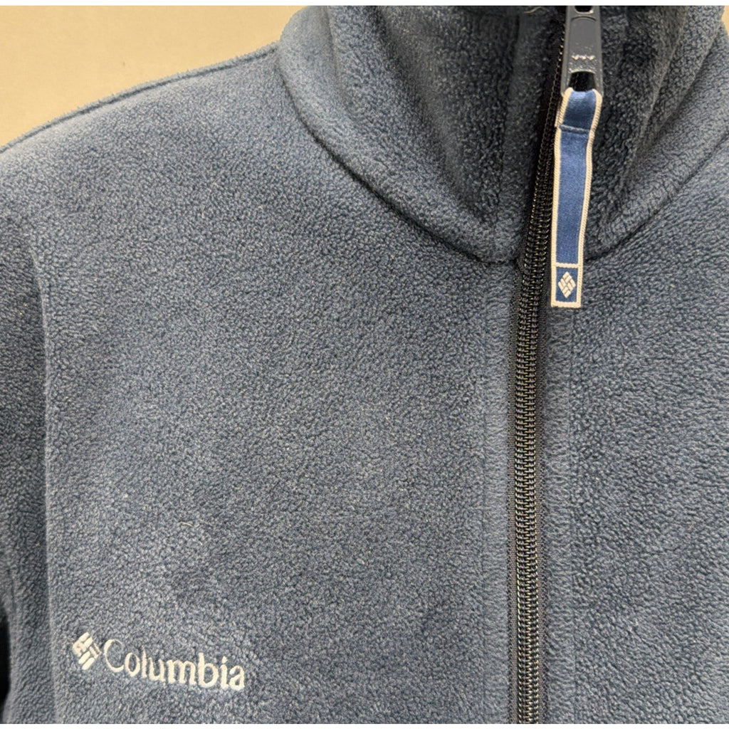 Columbia Steens Mtn 2.0 Mens Full Zip Up Fleece Pullover Jacket Blue Medium