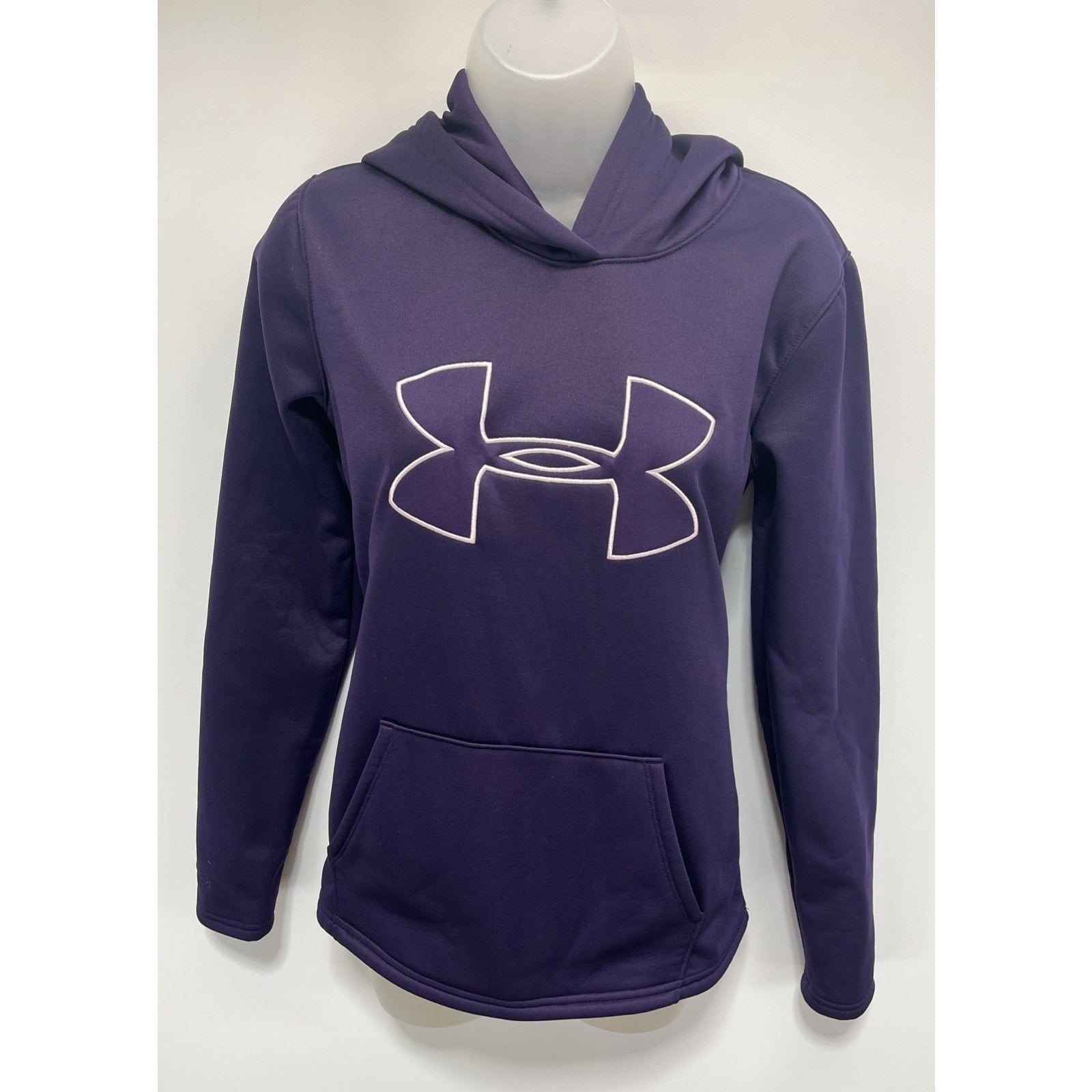 Under Armour Women's Purple Storm Hoodie Pullover Sweatshirt Fleece Lined XS
