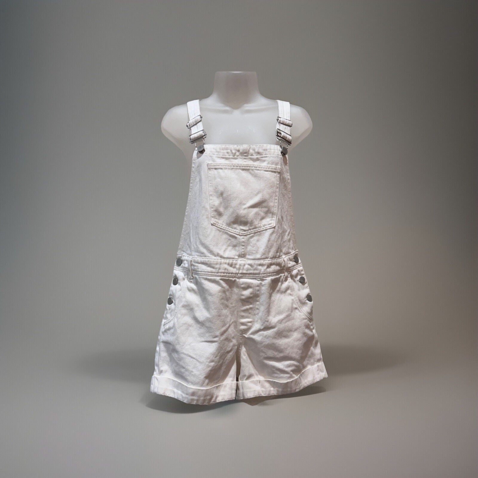 BLANK NYC Women's Size 29 White Jean Overalls