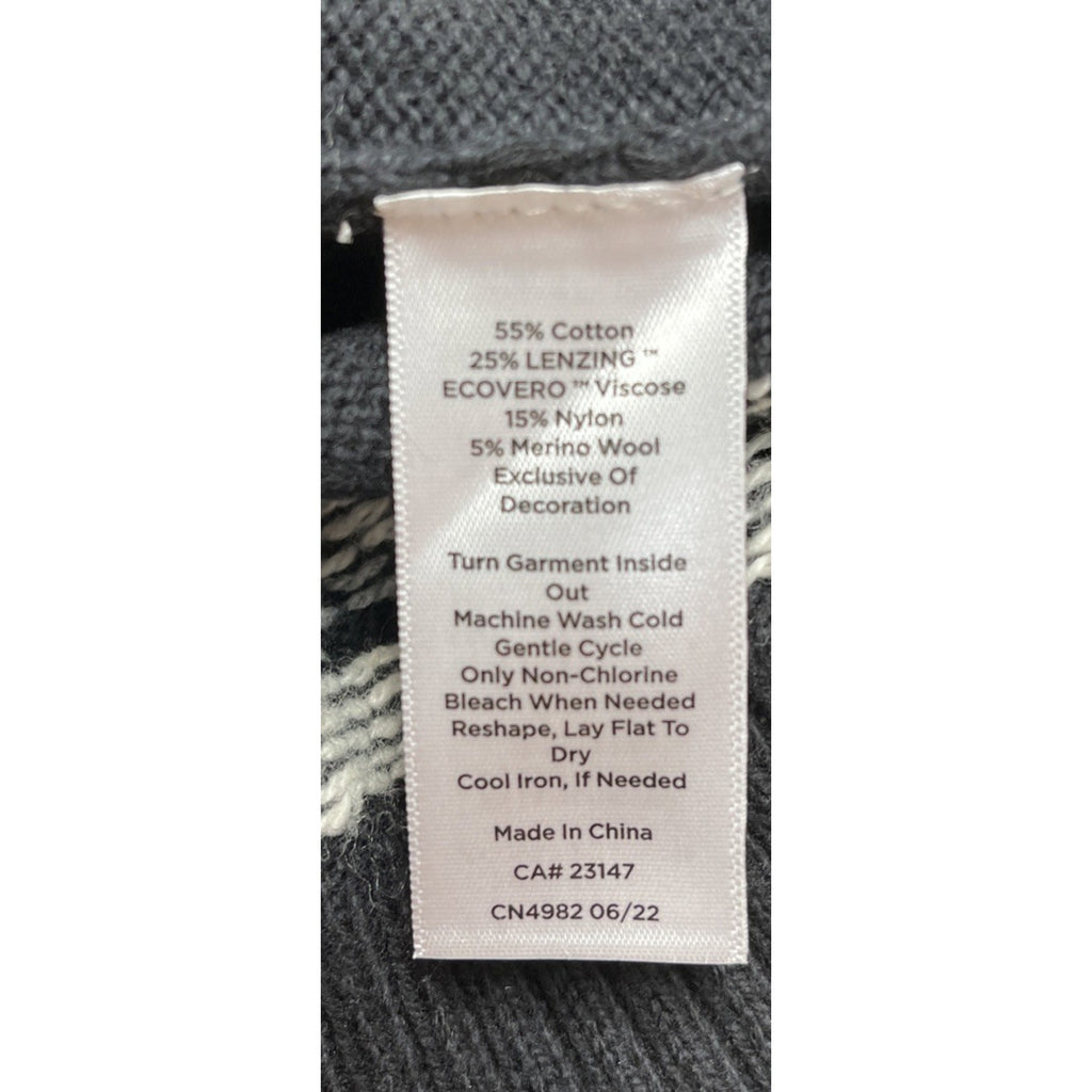 Talbots Merino Wool Cotton Festival Turtle Neck Sweater