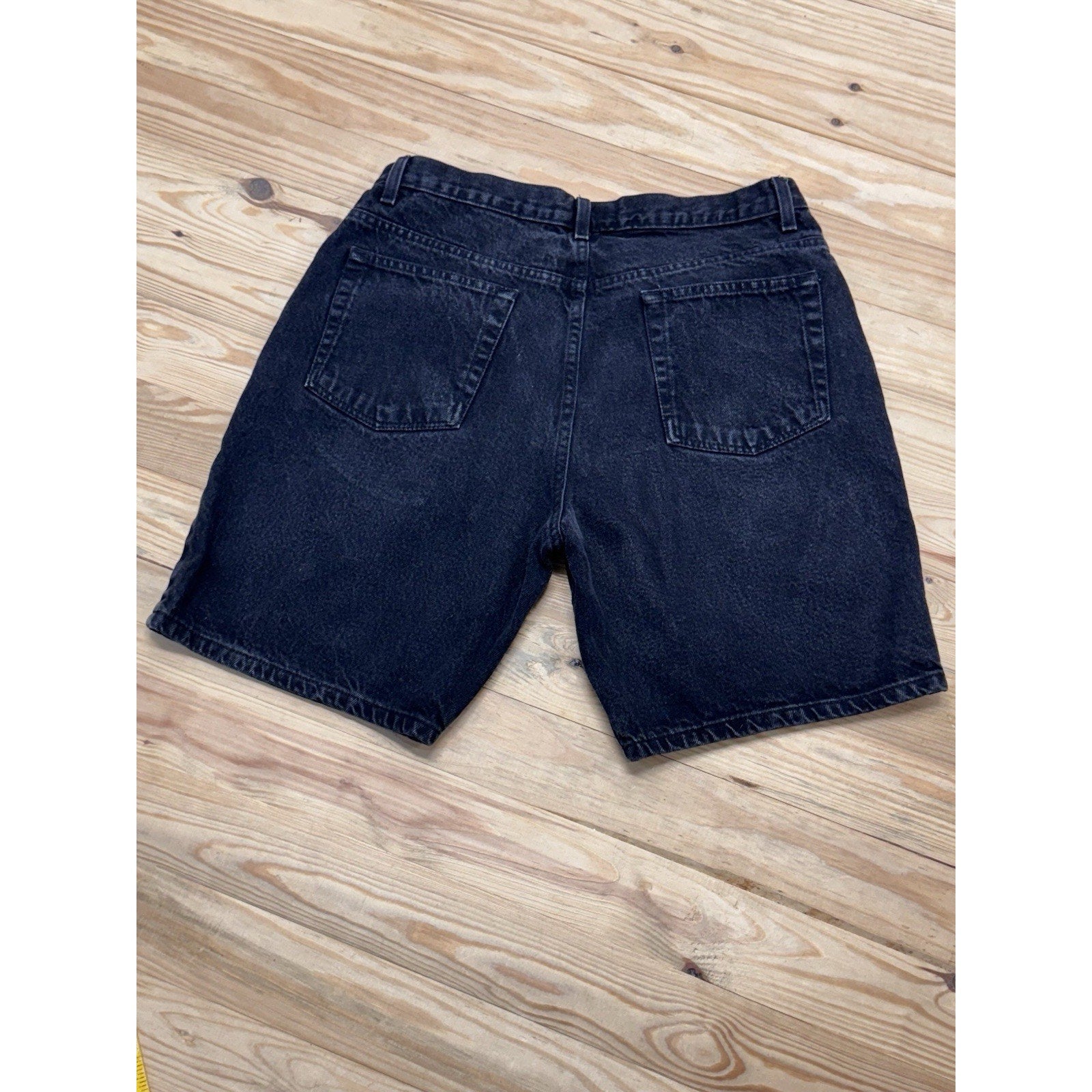 Cherokee Black Vintage Denim Shorts 8” Inseam 100% Cotton Men’s Size 38