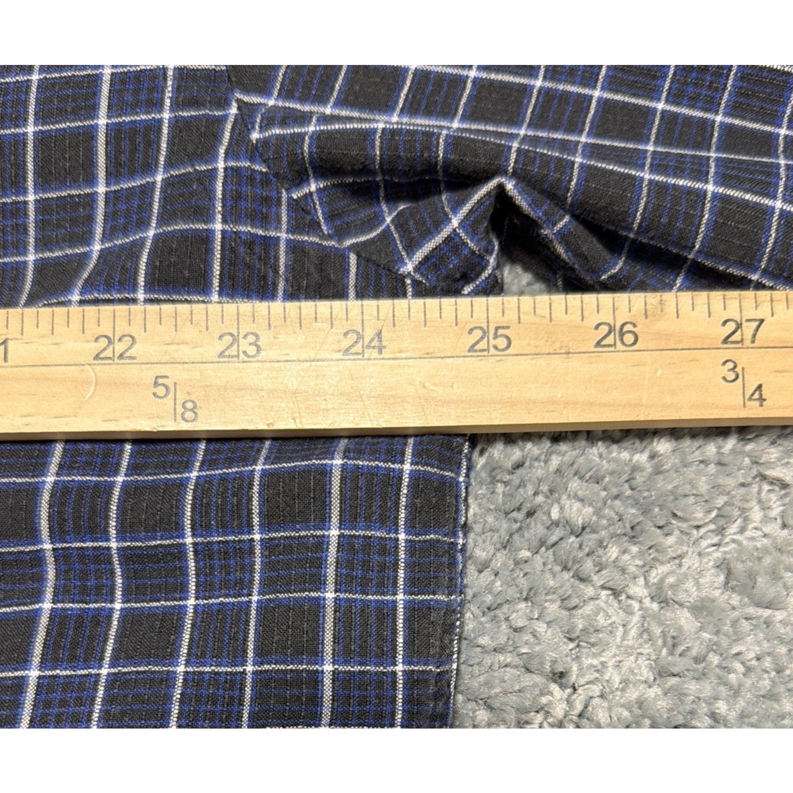 Ralph Lauren Blaire Plaid Short Sleeve Button Up Logo Men’s Size L Preppy Casual