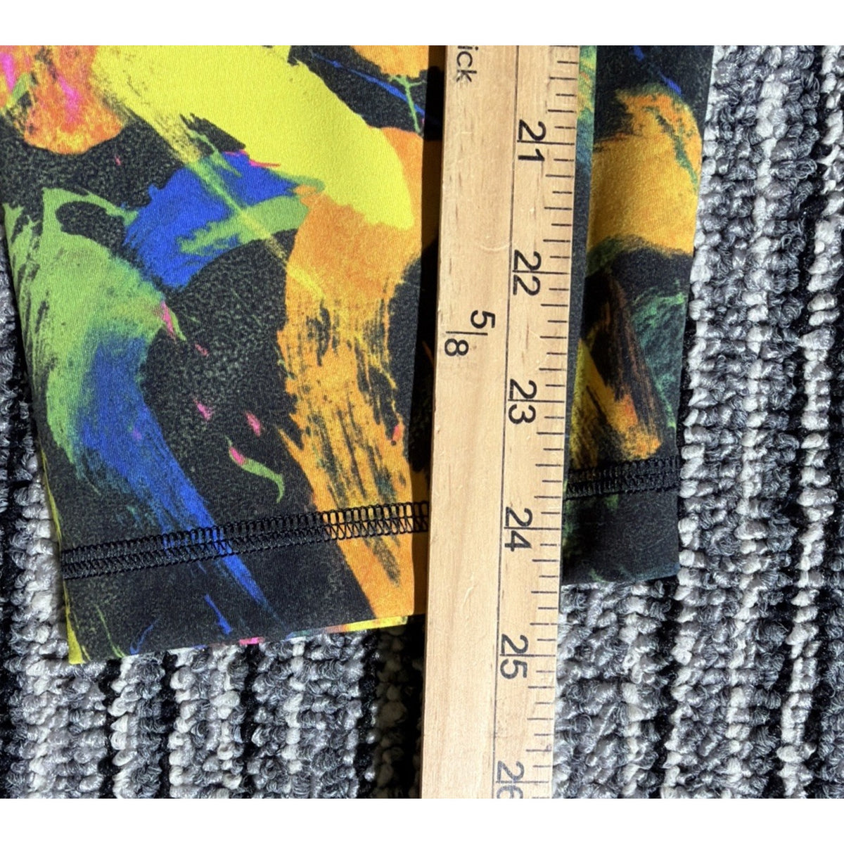 Lululemon Wunder Train HR Tight 25”UNBM Undertone Black Multi Wmns Size 6