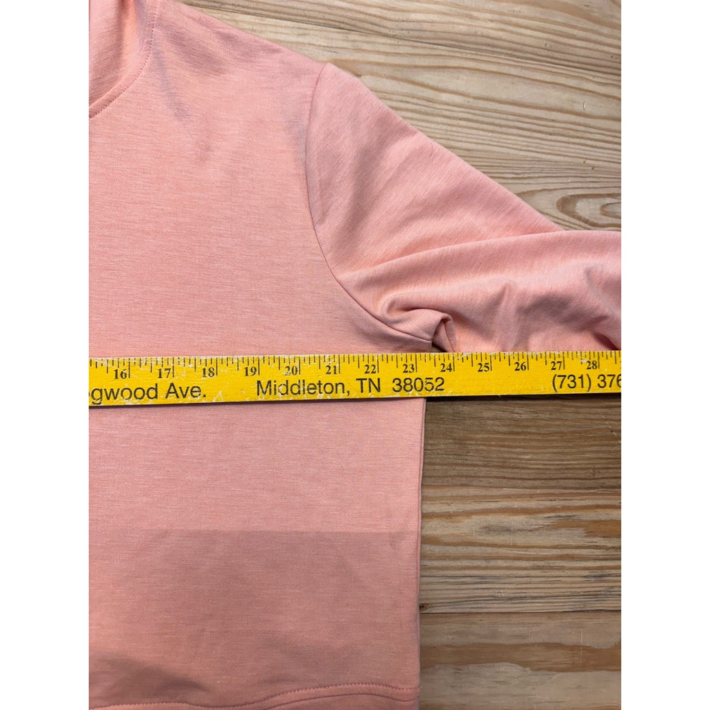 Reel Life Peach Pink Long Sleeve Pineapple Margarita Hoodie Sweater Women’s L