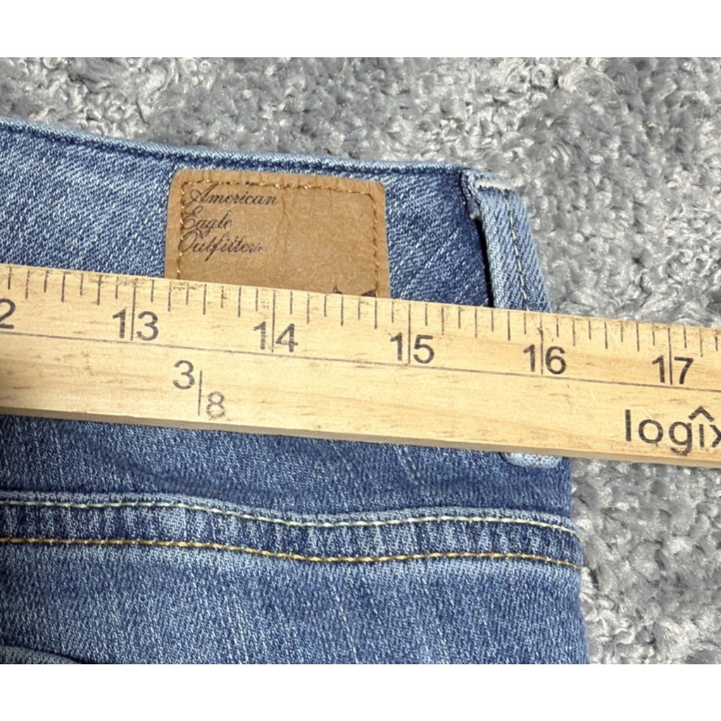 American Eagle Original Boot Bootcut Jeans Mid Rise Classic Sz 8 Stretch 32x31