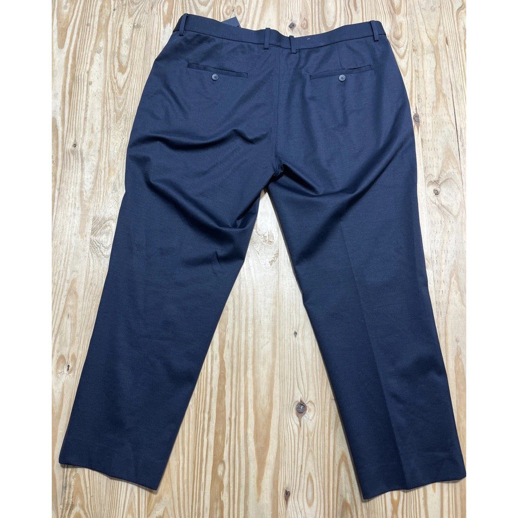 X Suit 5.0 Dress Pants Navy Blue Tailored Fit Straight Leg Sz 42x28 NWT