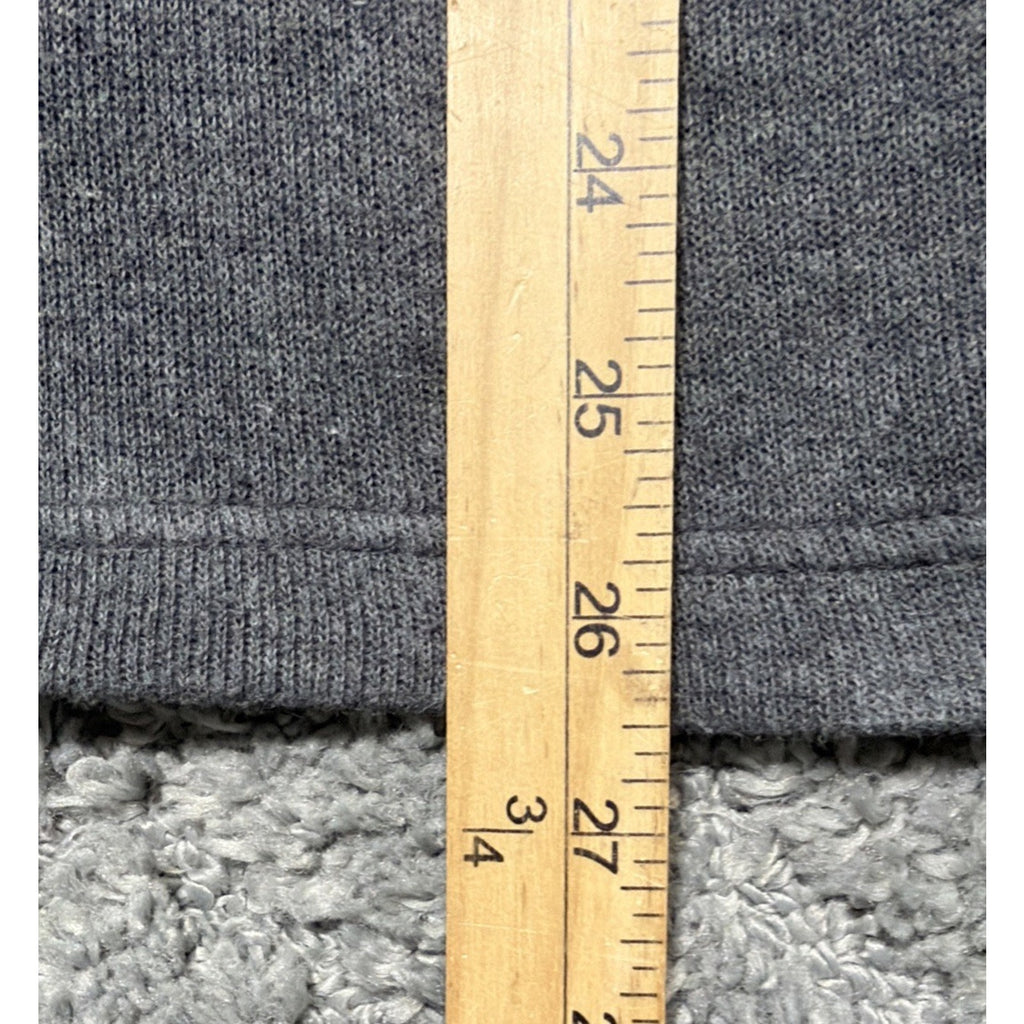 Lachlan Sweater Mens Large Gray Cotton British Inspired Pullover Quarter Zip