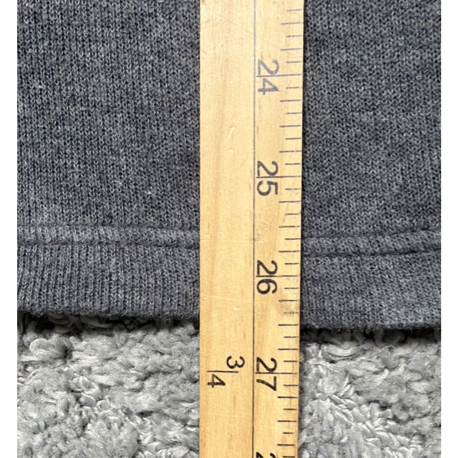 Lachlan Sweater Mens Large Gray Cotton British Inspired Pullover Quarter Zip