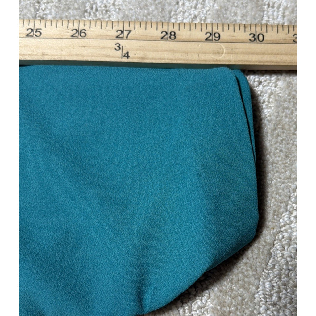 Vintage Sears Metaphor Womens 10Jumpsuit Sleeveless Pockets Teal NWT Stretch