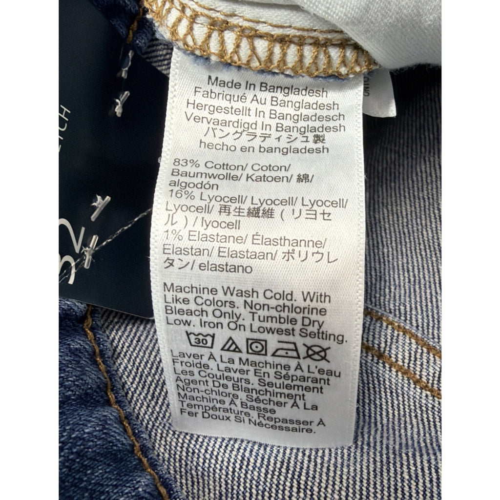 New J.Crew All Day Stretch Slim Boyfriend Jeans Women Size 32 Blue Denim