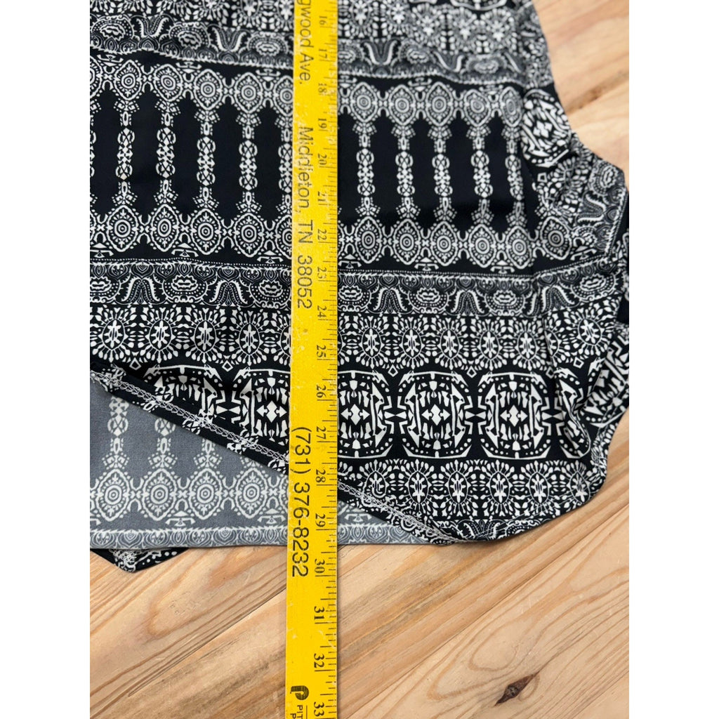 First Love Black And Ivory Tank Dress Handkerchief Hem Women’s Size Large USA