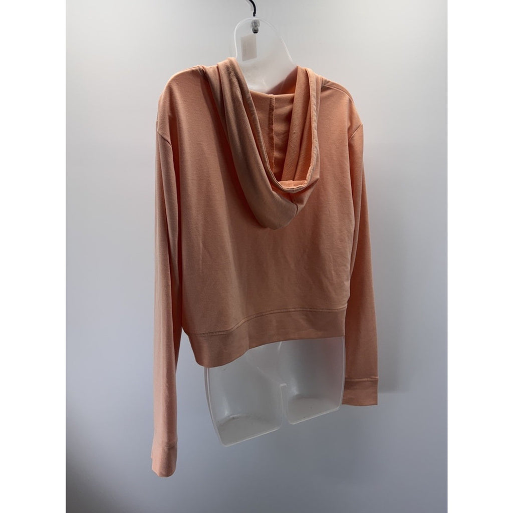 Reel Life Peach Pink Long Sleeve Pineapple Margarita Hoodie Sweater Women’s L