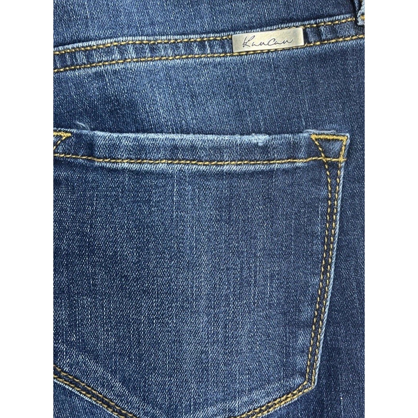 KANCAN 1/24 Blue High Rise Ankle Skinny Button Fly Jeans Women EUC