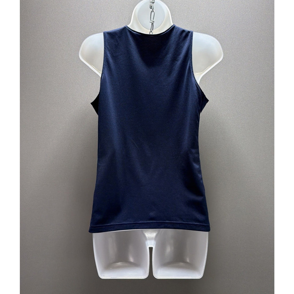 NIKE WOMENS Engineered BASKETBALL JERSEY TOP SIZE L NAVY/WHITE