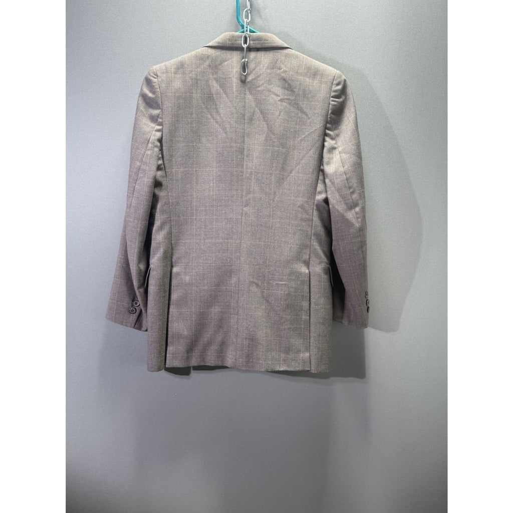 Vintage Christian Dior Jeune Homme Boys 3 Piece Suit Plaid Jacket Vest Pants