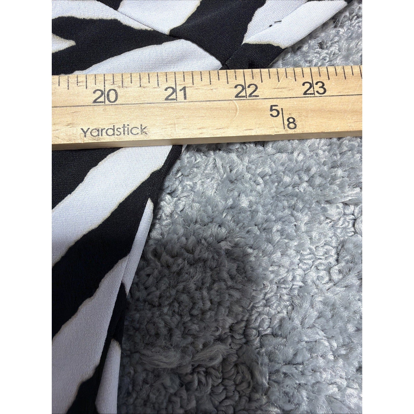 JM Collection Blouse Size L Black Animal Print Beads Boho Aztec V-Neck