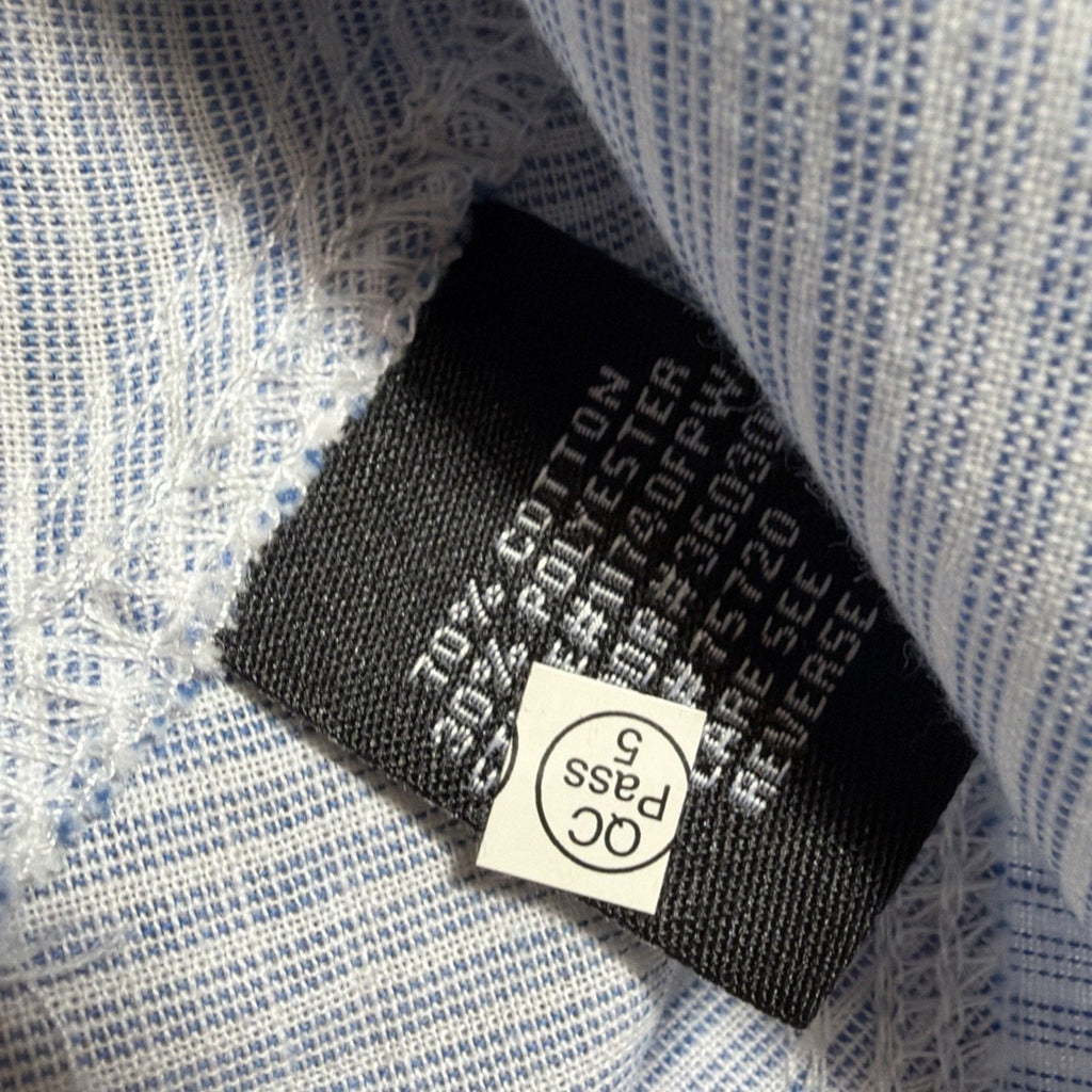 BKE Buckle Pearl Snap Western Men L Button Down Shirt 2 Pocket Blue