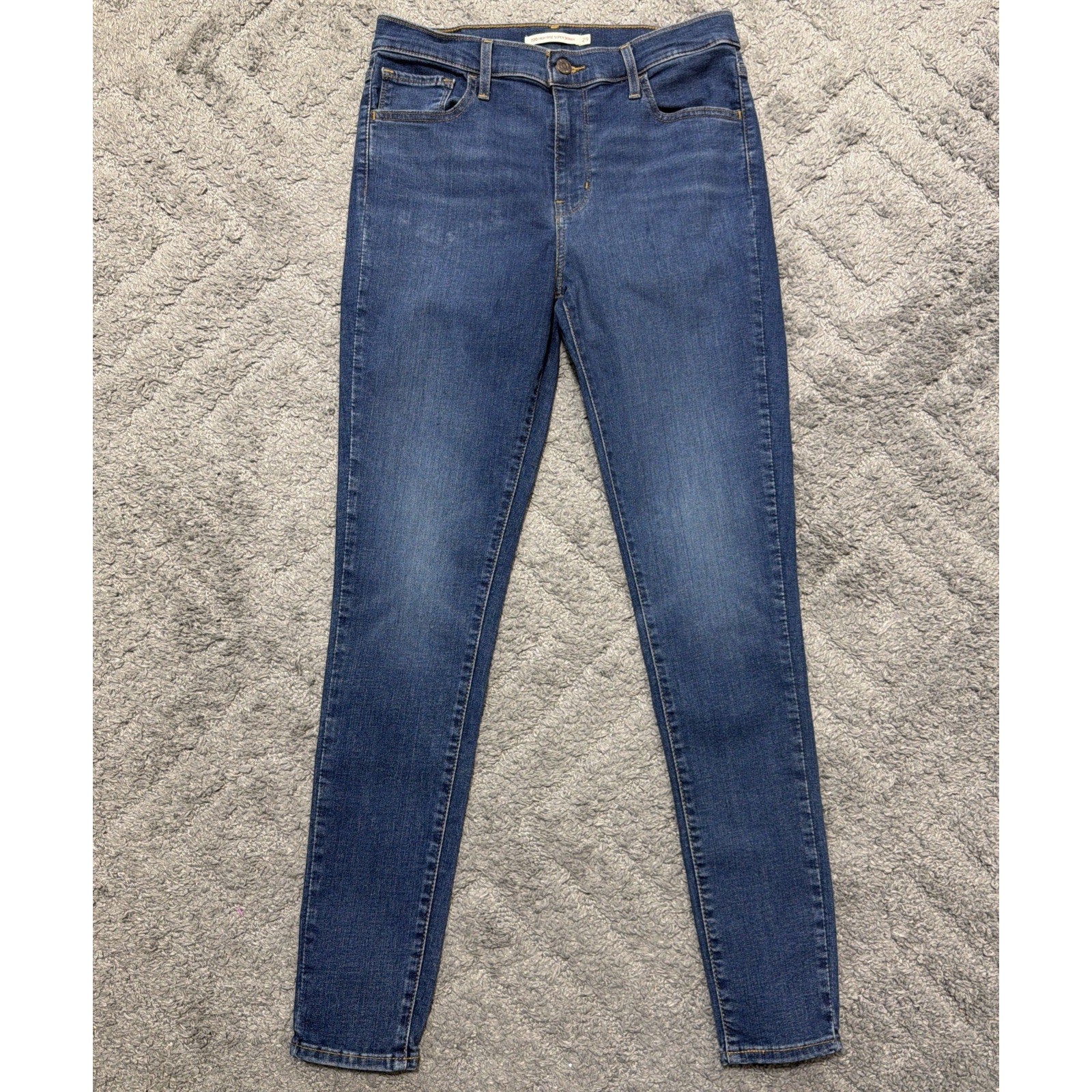 Levis 720 High Rise Super Skinny Jeans Womens 29 Blue Denim Medium Wash Stretch