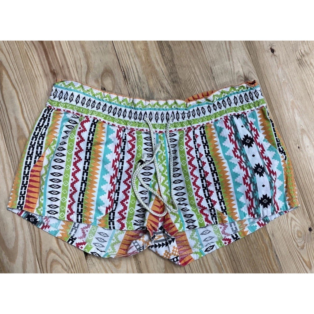 Lagaci Womens Linen Blend Shorts Size M Beach Shorts