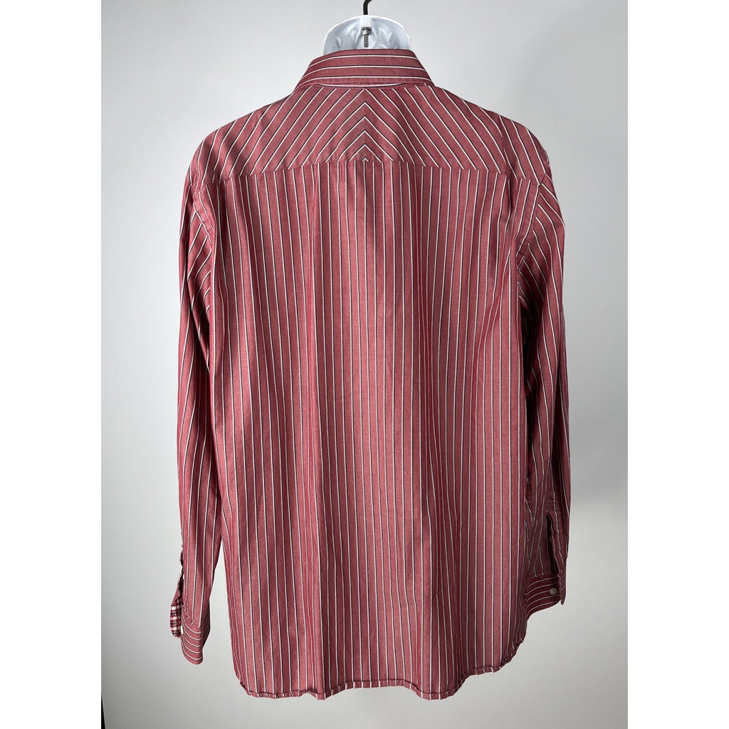 Austin Reed London Men's Bespoke Fit Striped Button Front Dress Shirt Size L