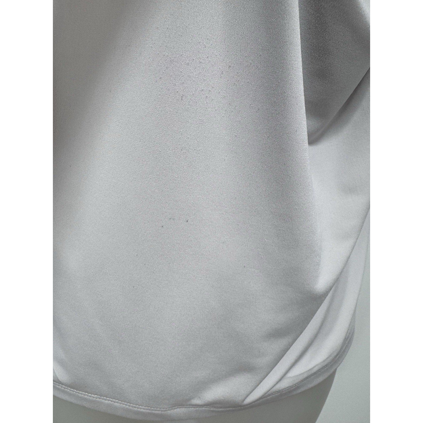 Calvin Klein Draped Neckline Sleeveless Knit Top White Women’s Size XL