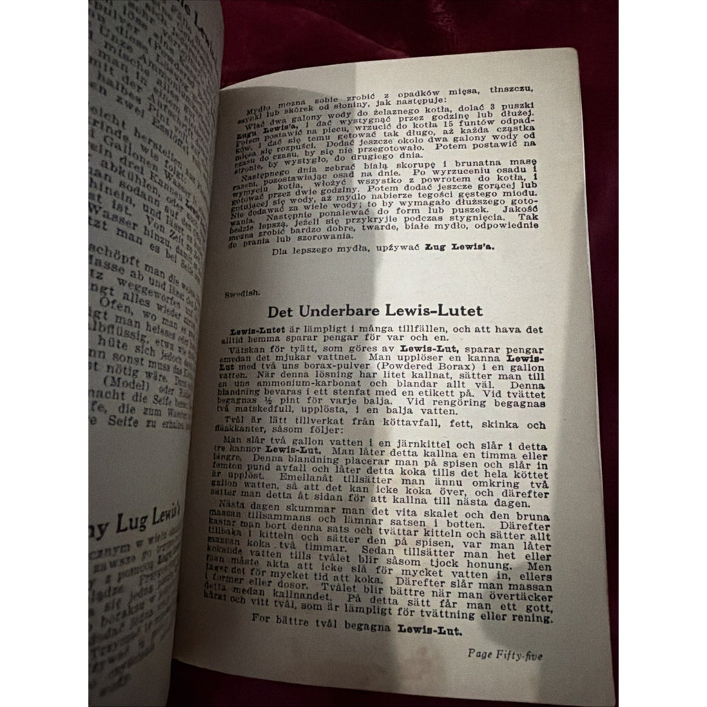 Vintage Book The Truth About Lye Pennsylvania Salt Manufacturing Co 16th Ed 1930