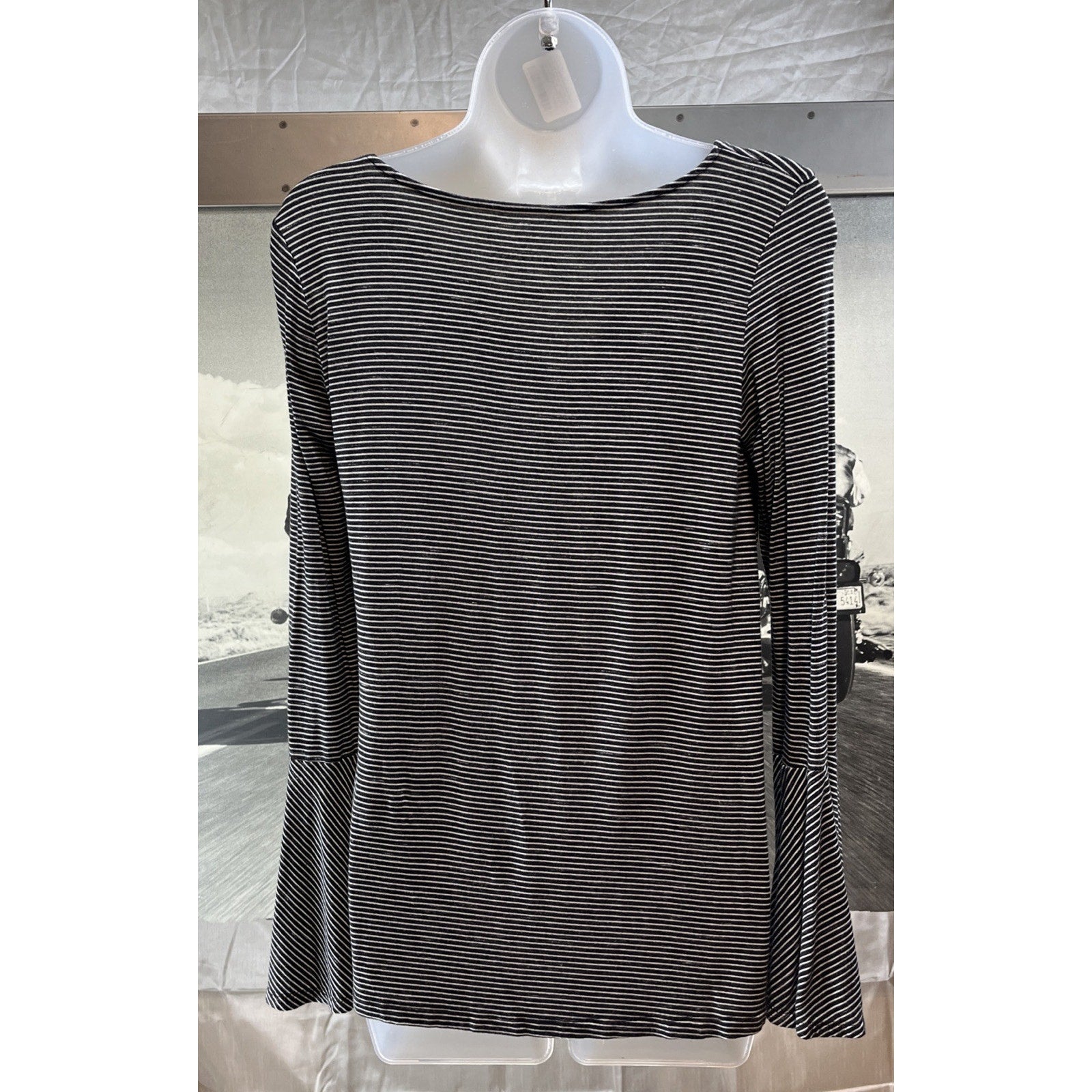 AE Striped Soft & Sexy Bell Sleeve Top Size M