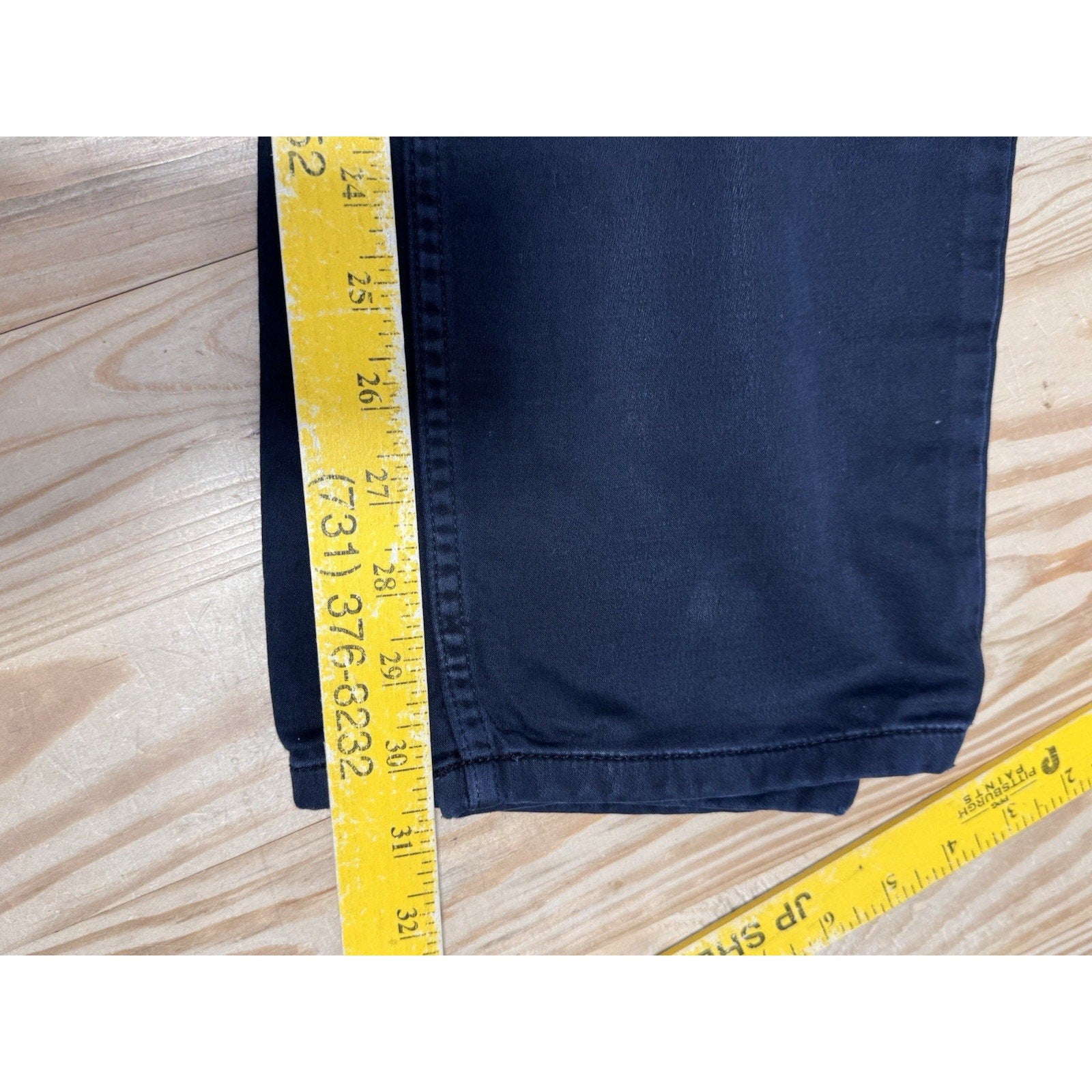 Banana Republic Black Denim Traveler Athletic Slim Fit Stretch Men’s Size 33X32