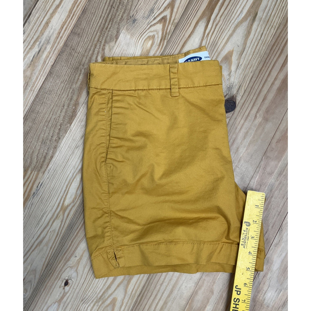 Old Navy Everyday Shorts Stretch Yellow Orange Women's 8