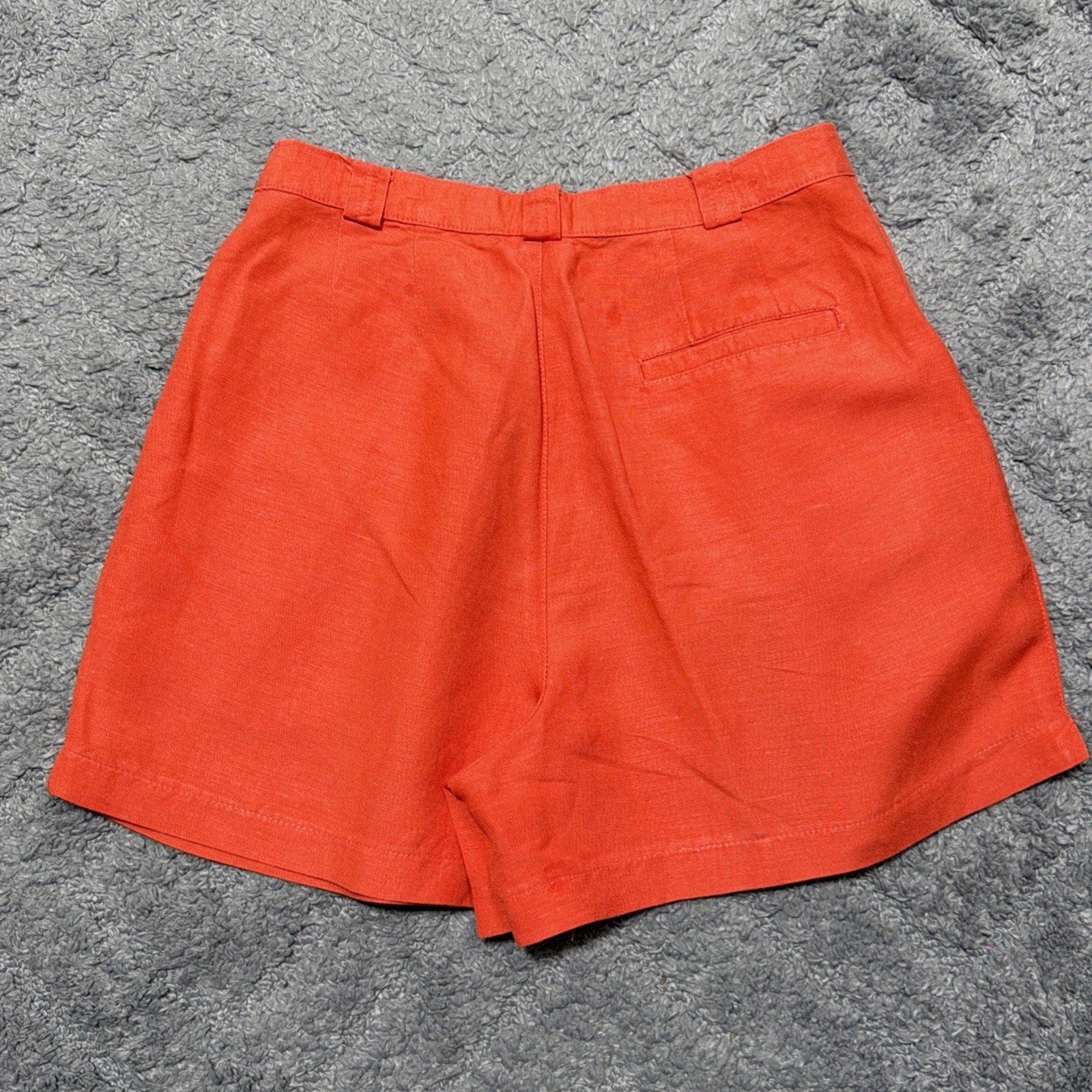 Vintage Palmettos Linen High Waisted Shorts Size 7 Mom Pants Beachy 26x3