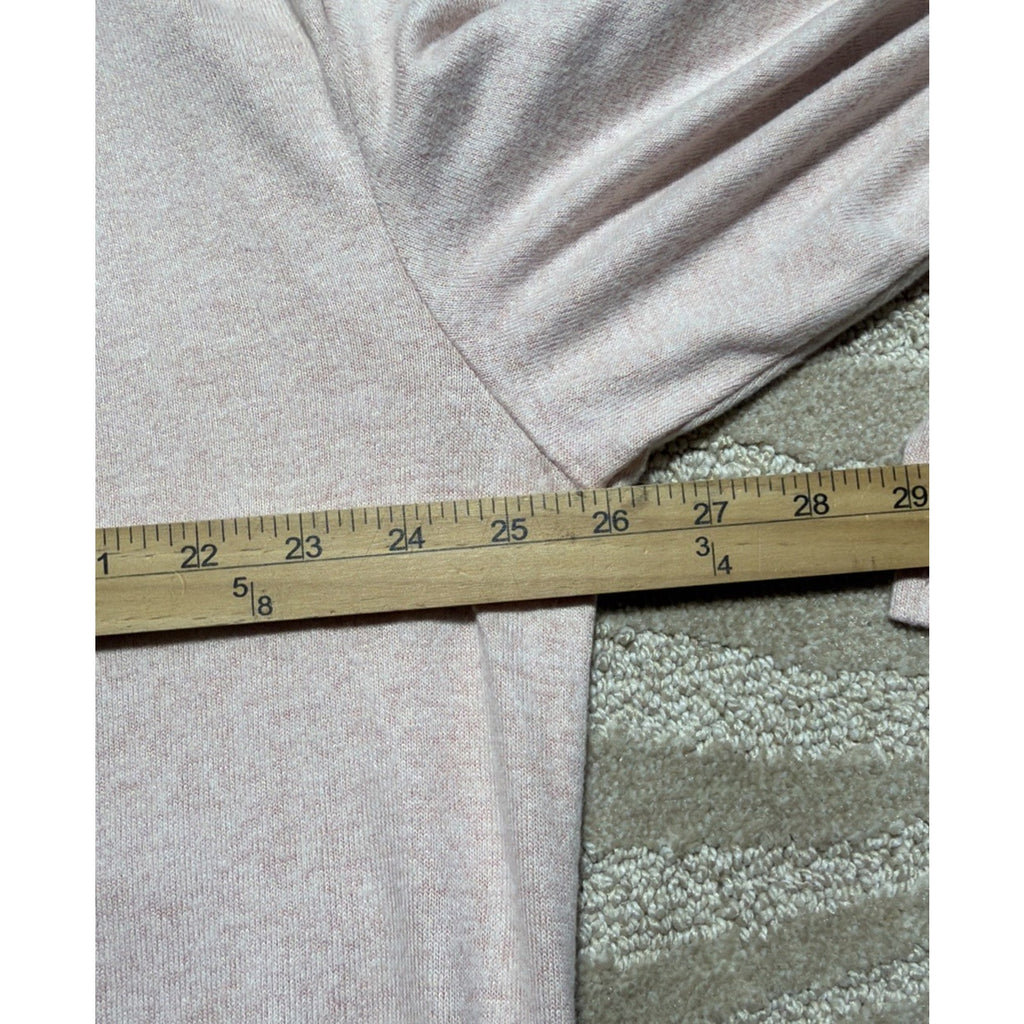 Lane Bryant Knit Top Pale Pink 3/4 Sleeve Cowl Neck Plus Size 22 24 NWT Stretch