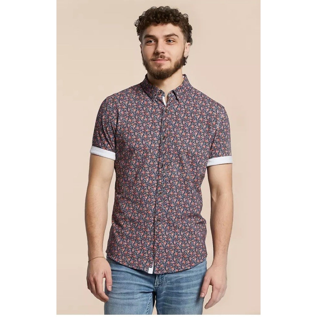 Buckle JB Holt Athletic Button Down Shirt Men's Size XXL Casual Floral