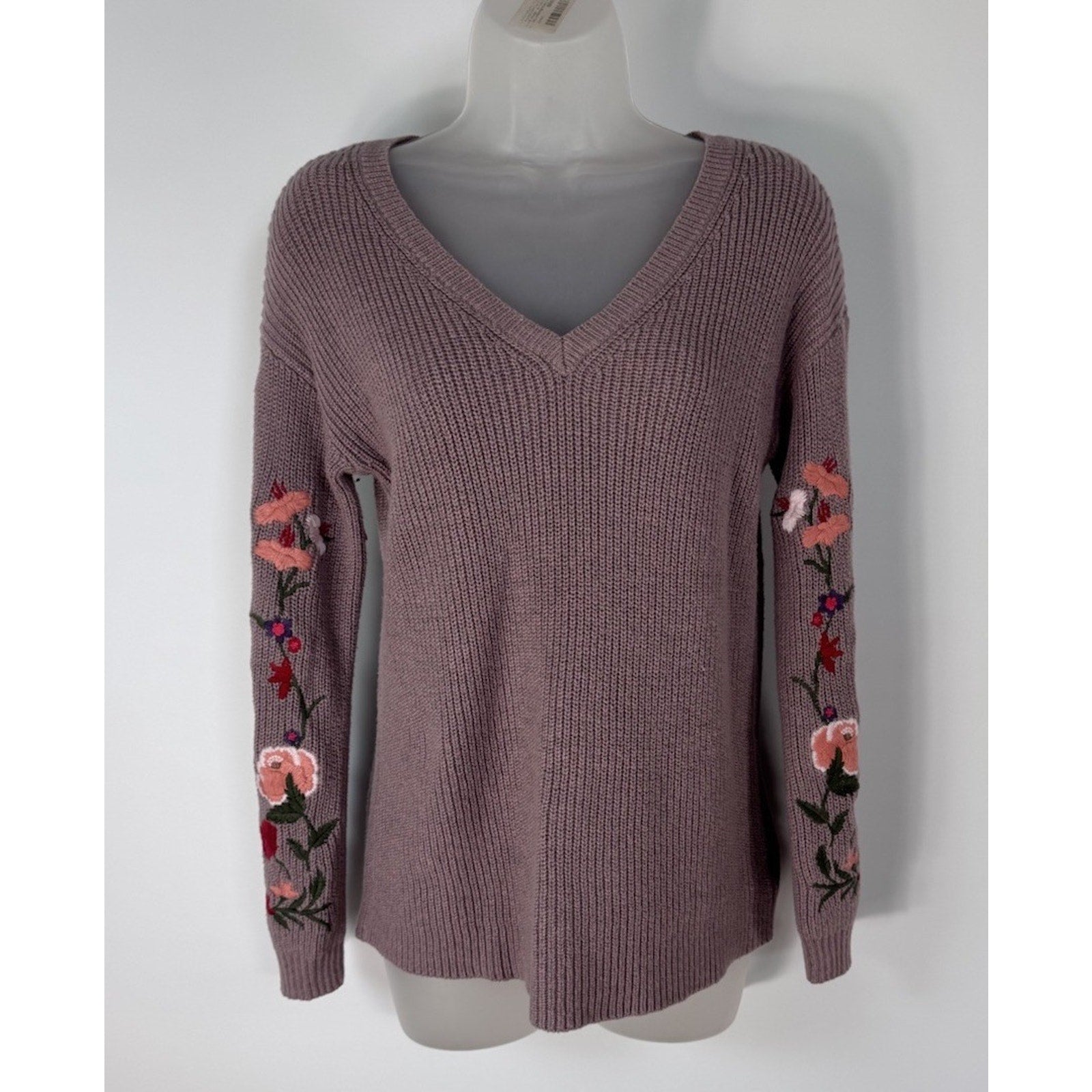 American Eagle Outfitters Sweater Floral Bishop Sleeves XS