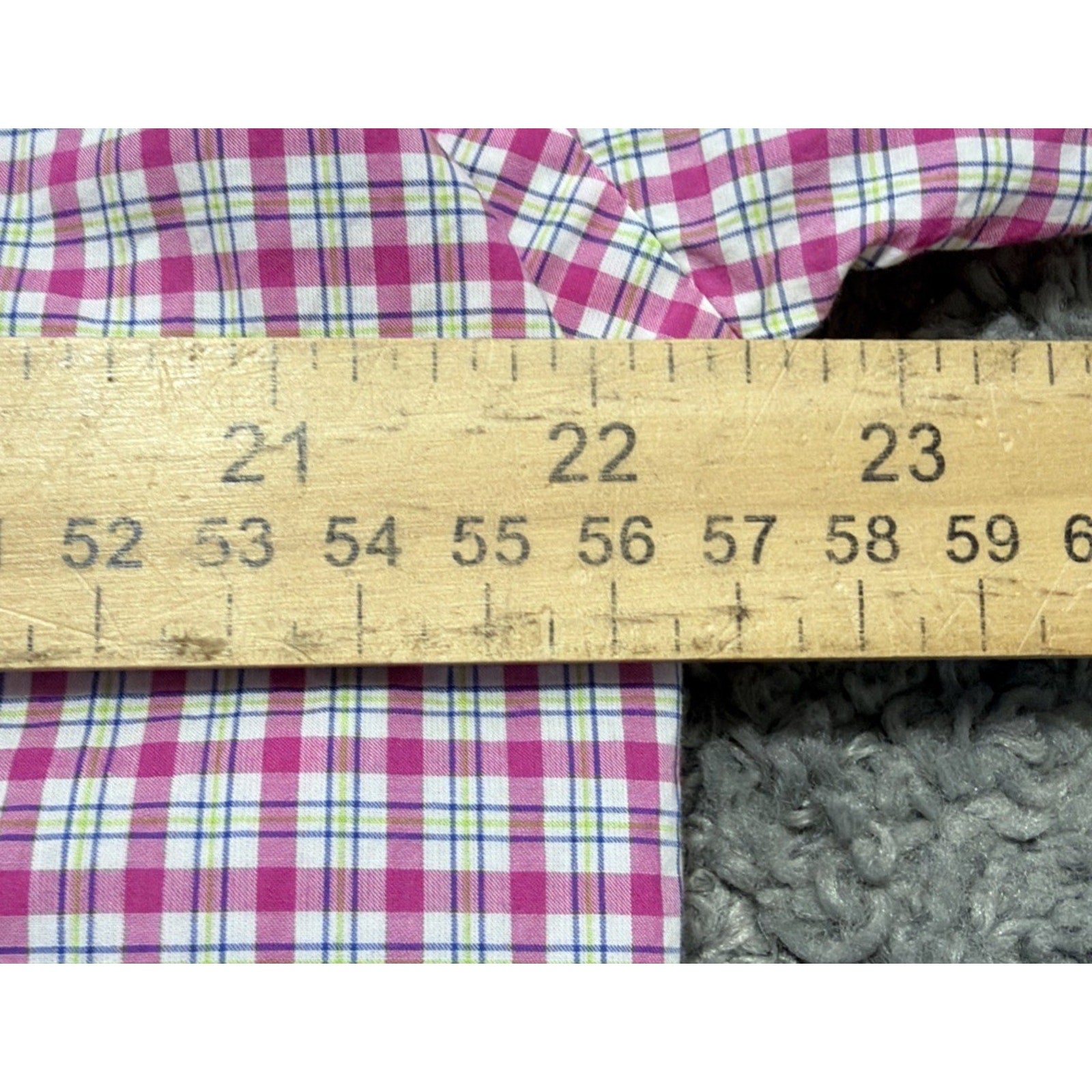 RALPH LAUREN Men's Pink Gingham Button-Up Long-Sleeve Shirt SZ Large Preppy