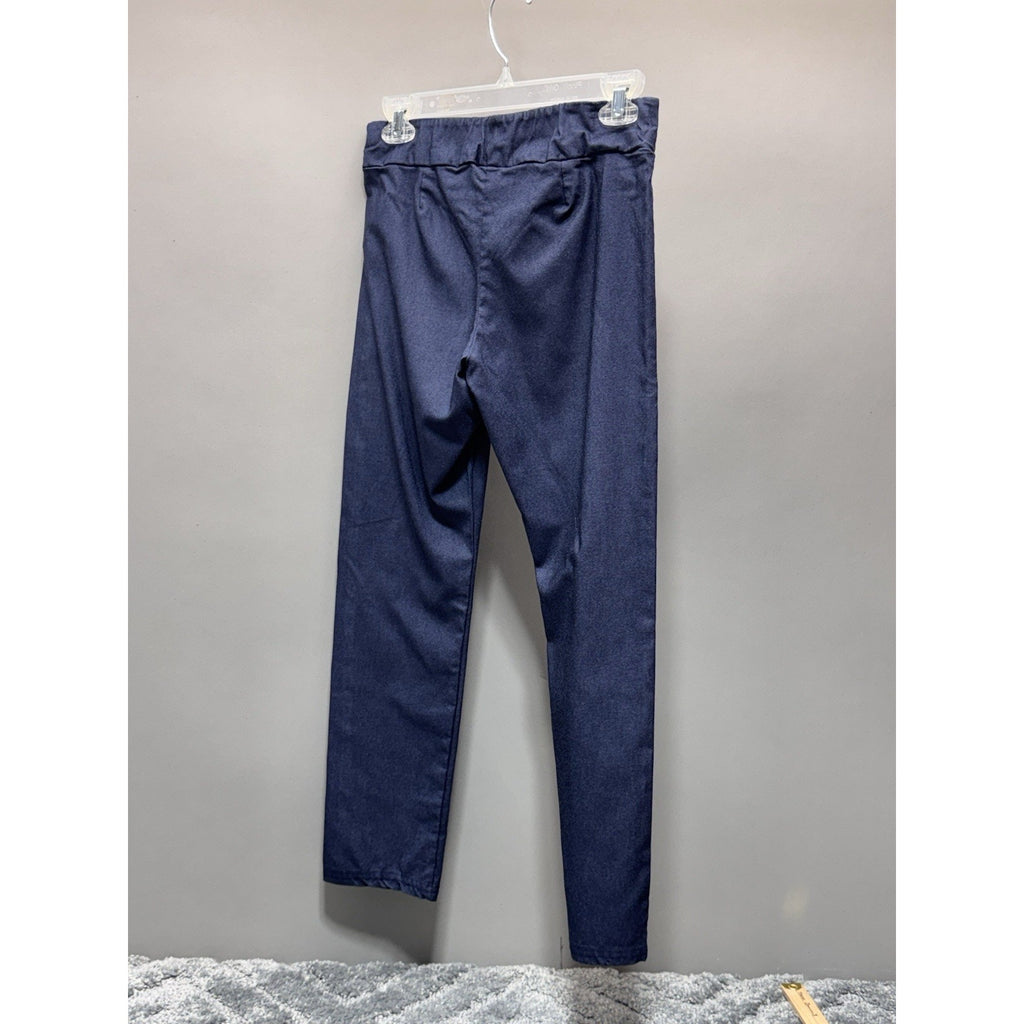 Popana Blue Stretch Comfort Casual Elastic Waist Cropped Women’s Size Large