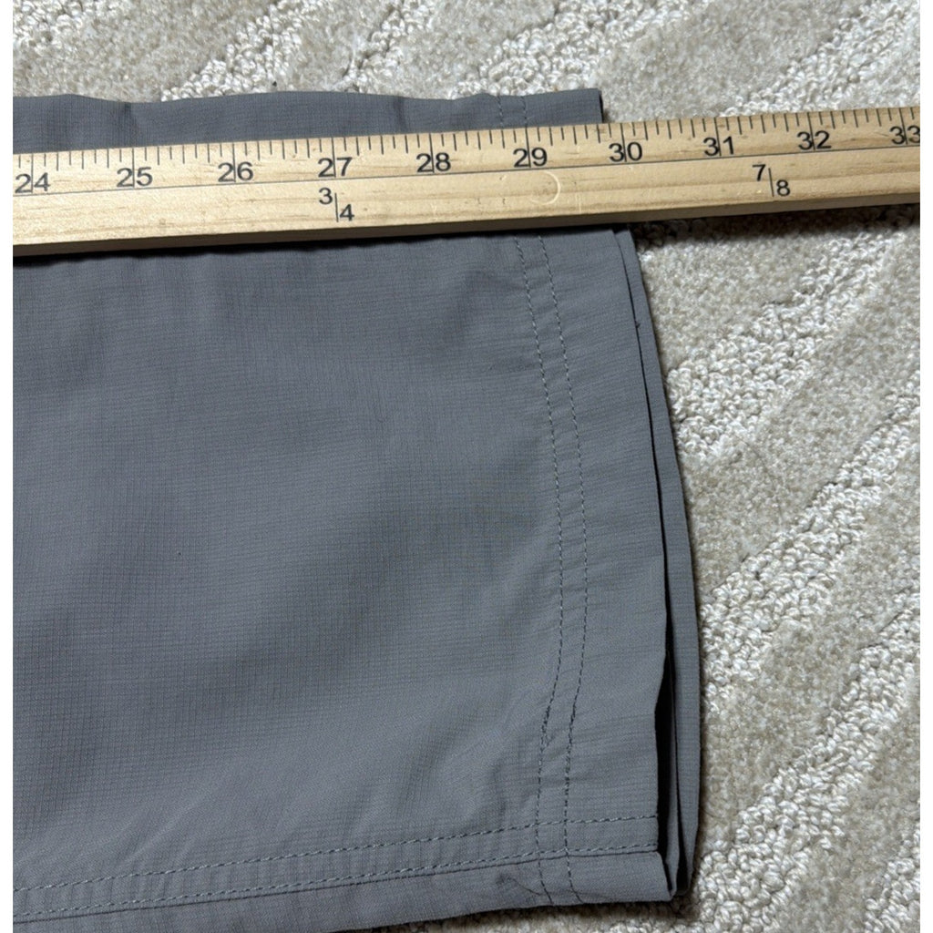 The North Face Pants Womens 28x30 Gray Nylon Roll Up Hiking Stow Pocket Ripstop